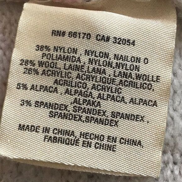 Anthropologie Akemi + Kin Laurel Canyon Cream Pink Wool Alpaca Knit Cardigan - Picture 15 of 16